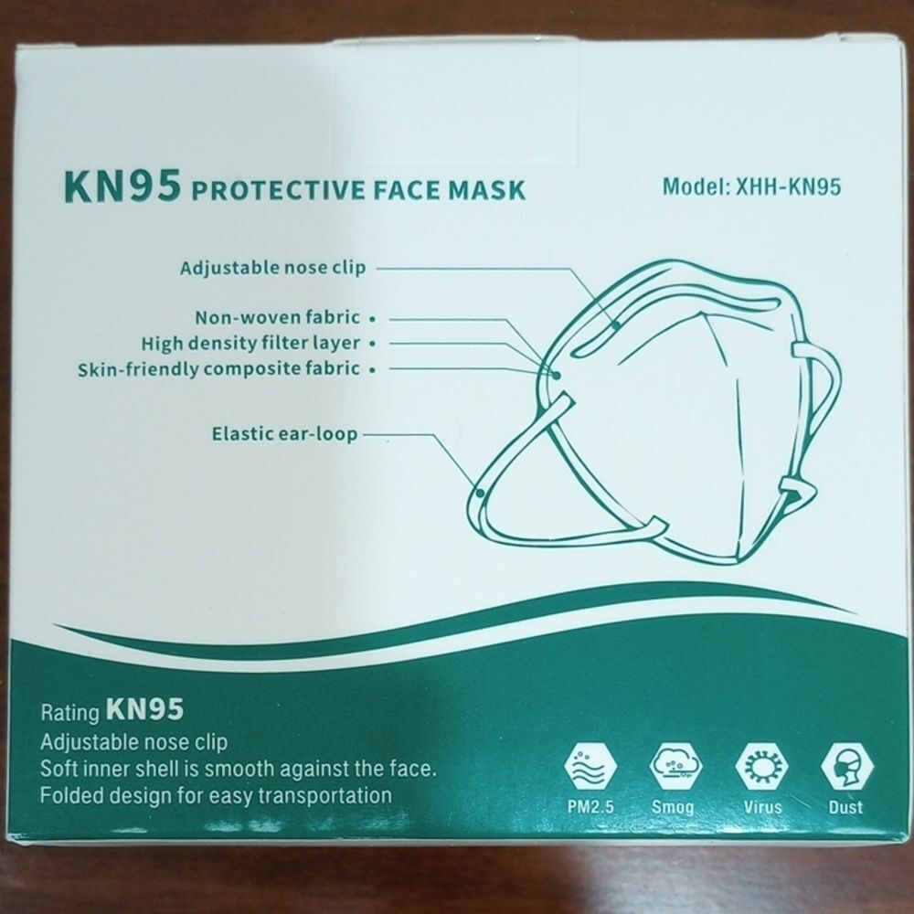 KN95 Protective Face Mask, NEW! Individually sealed - 20 Pack